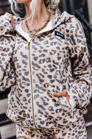 *NEW* Ampersand | University FullZip | Leopard Lace
