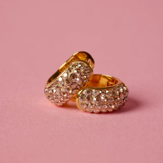 *SBS* Hillberg & Berk | Mini Sparkle Hoop Earrings | Soft Gold