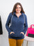 Ampersand | Cozy Cutie Halfzip Sweatshirt | Blueberry