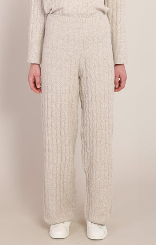 *NEW* Room 34 | Samira Cable Knit Pant | Beige