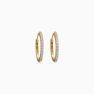 *NEW* Hillberg & Berk | Pave Hoop Earrings | Small