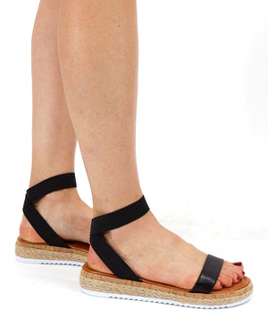 *FINAL SALE* Grace & Lace | Platform Sandals | Black